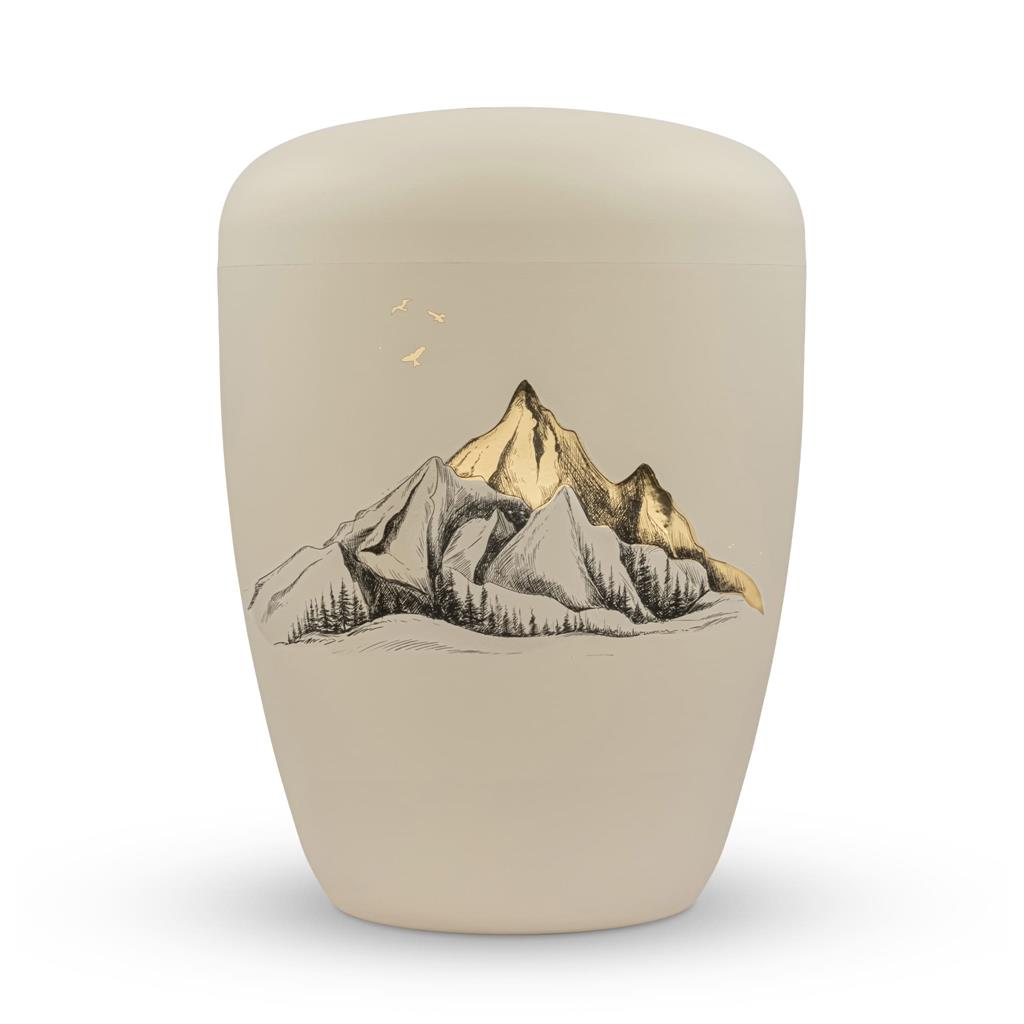 Naturstoffurne, seashell, "Berge"