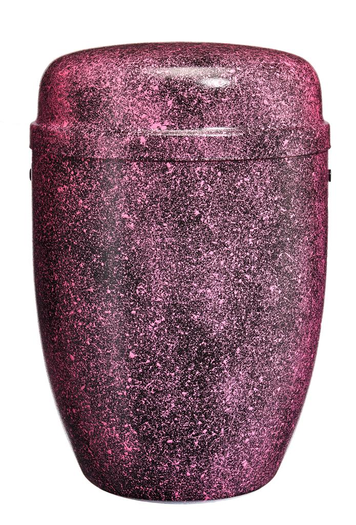 Stahlblechurne, violett-antik lackiert