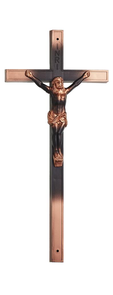 Kunststoffsargkreuz mit Körper LxB = 400mm x 180mm, bronziert-lackiert