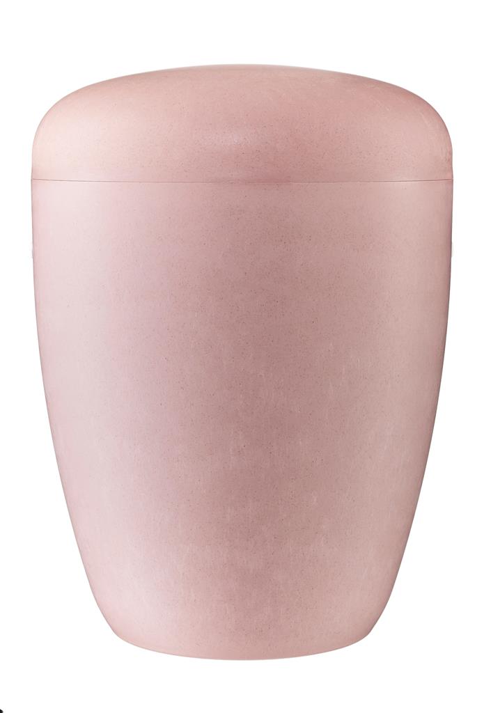 Naturstoffurne, violett eingefärbt