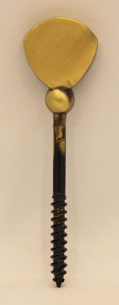 Sargschraube 32G Feinzinkguss, altmessing-galv.