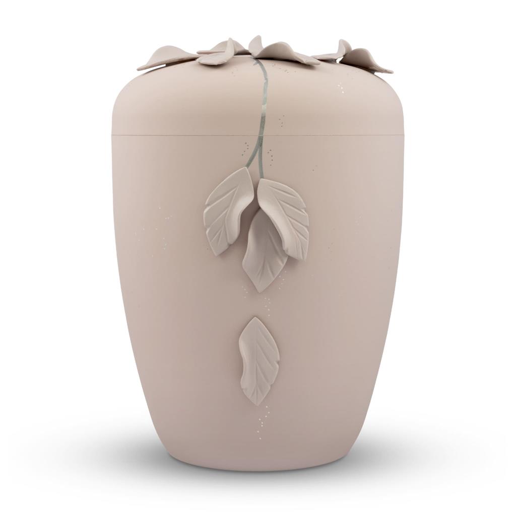 Biourne rosé-matt, Design "fallende Blätter 3D" in rosé