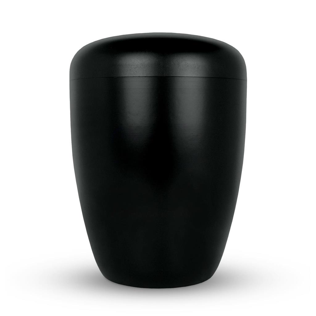 Naturstoffurne, schwarz