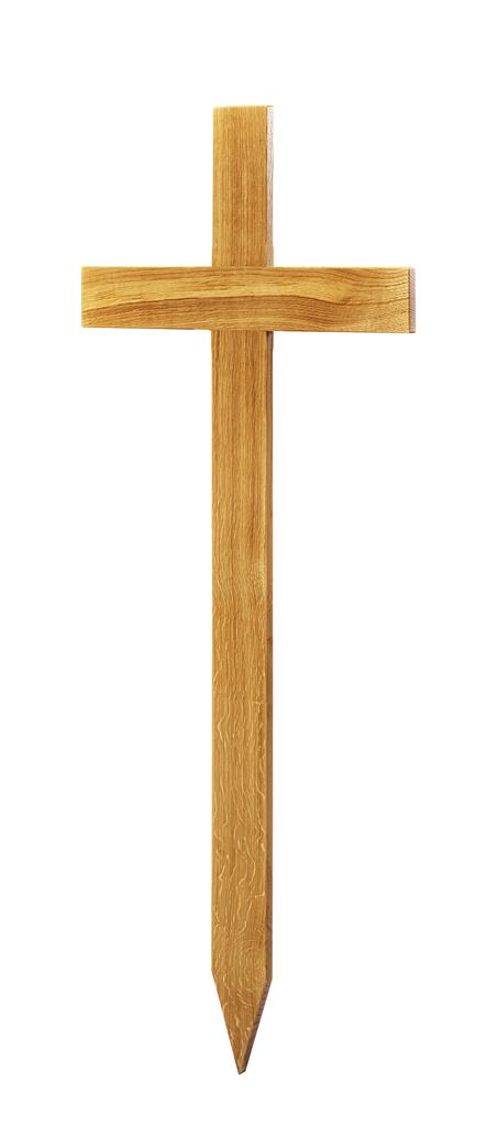 Grabkreuz Form 1, Roteiche lackiert, ohne Hohlkehle, 100x48x8 cm