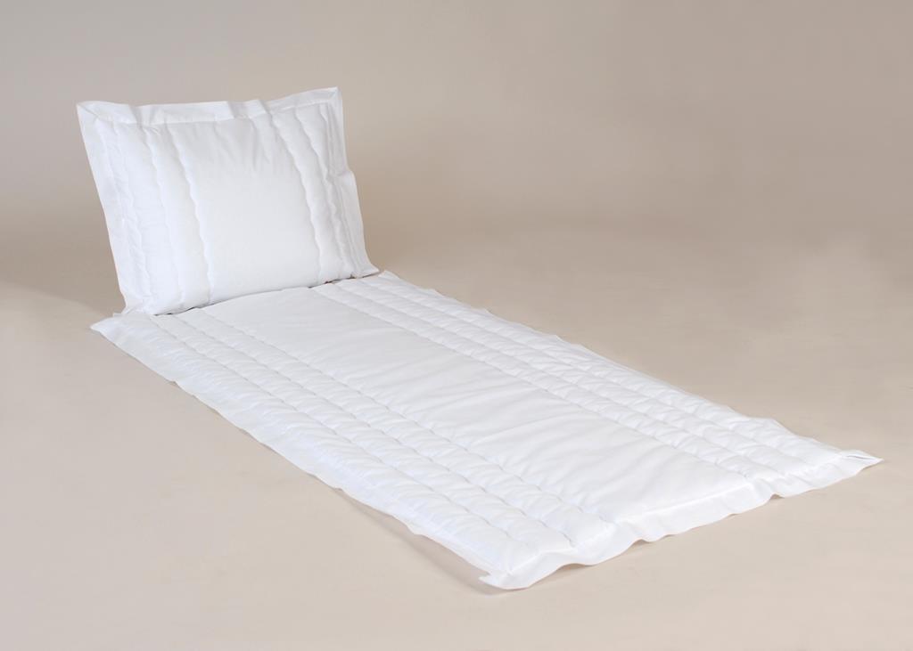 Deckengrt., BW-Linon weiß, Stehsaum, 80 g/m²