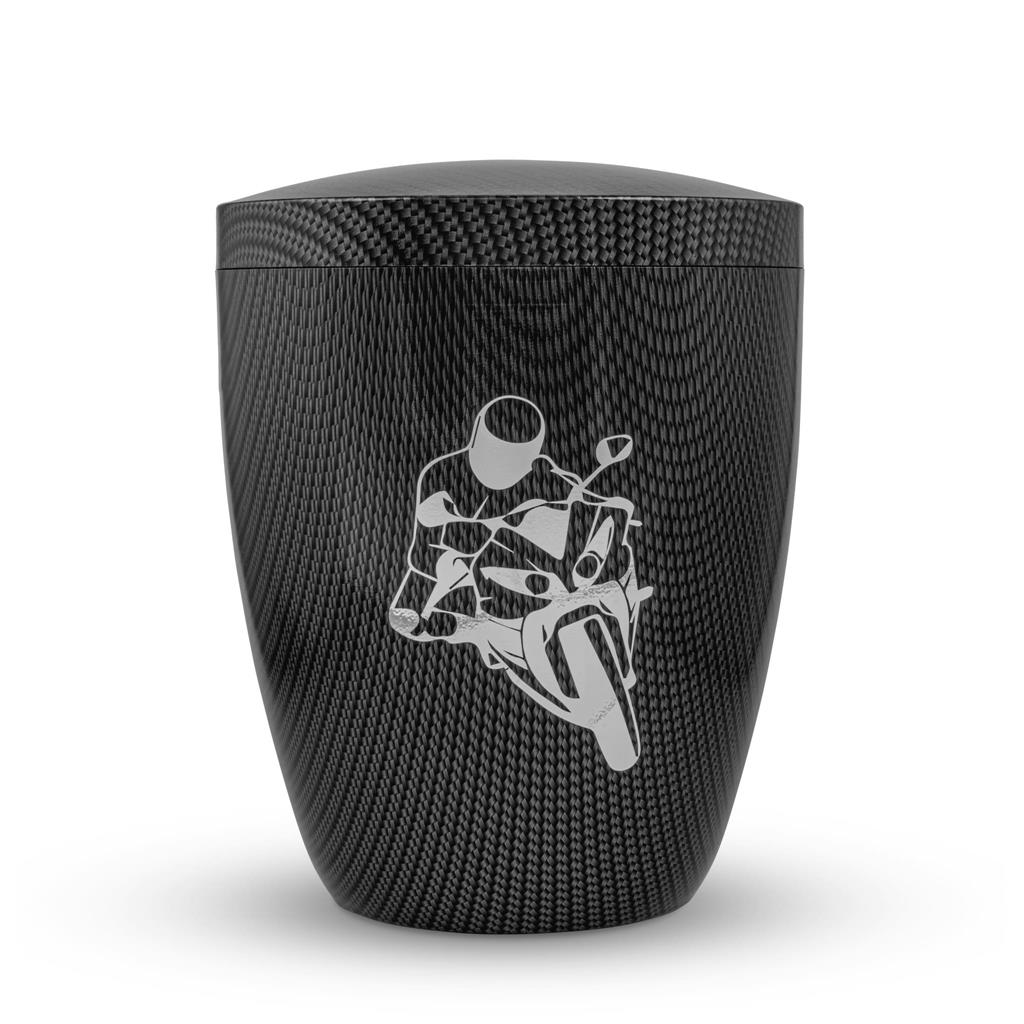 Biourne, nifty-Folienbeschichtung Carbon, Motorrad silber