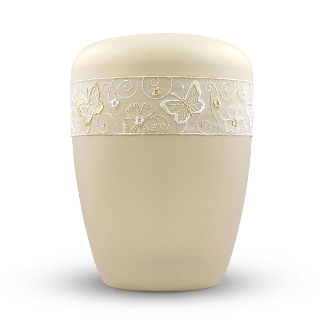 Naturstoffurne, seashell, Schmetterlingsborte