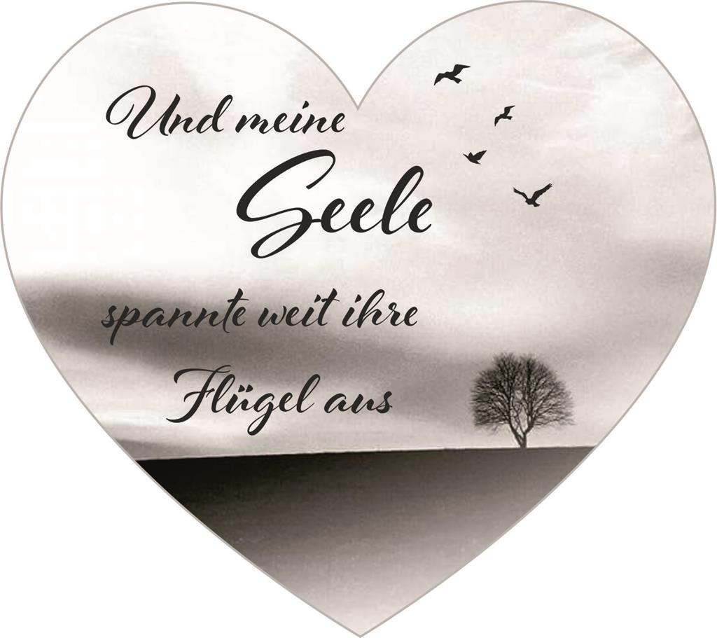 Foliebemblem 'Herz - meine Seele'