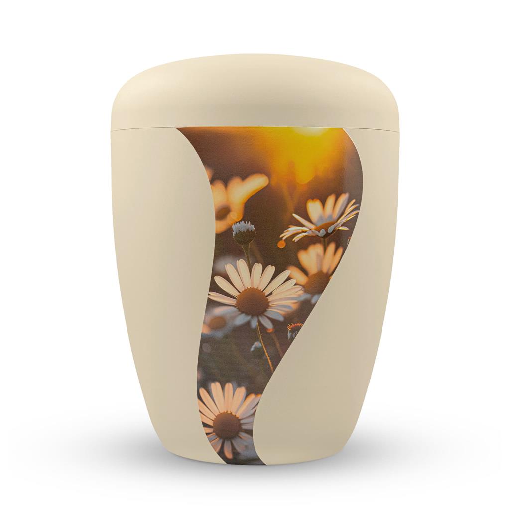 Naturstoffurne, seashell, "Margeriten"