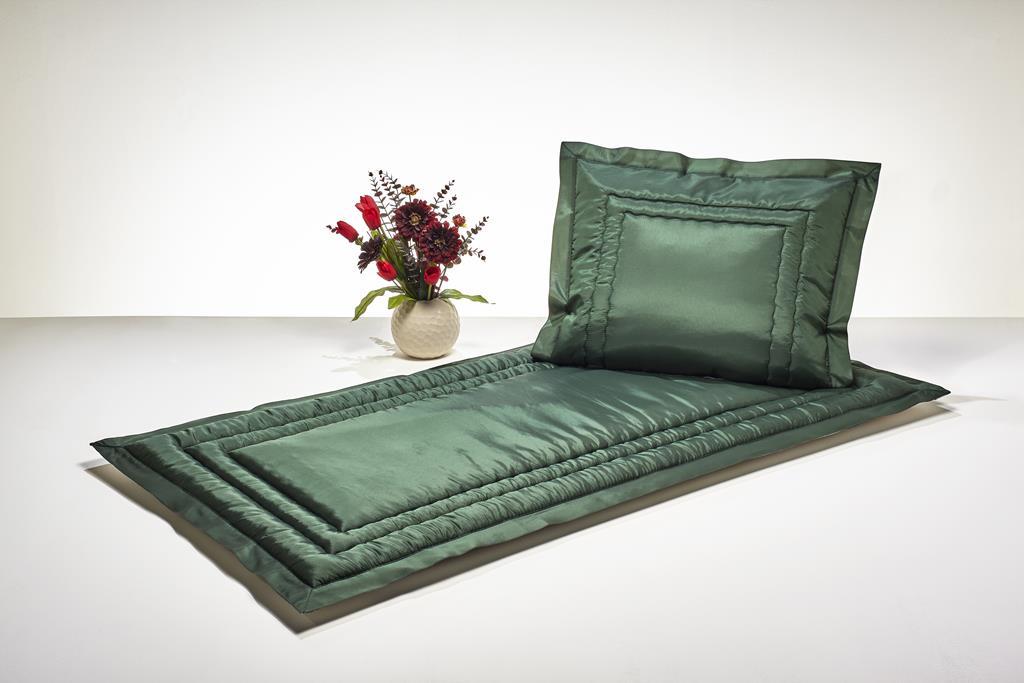 Deckengrt., Taft grün, Stehsaum, 250 g/m²