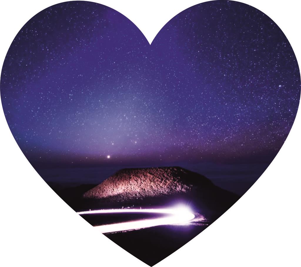 Foliebemblem 'Herz - Sternenhimmel'