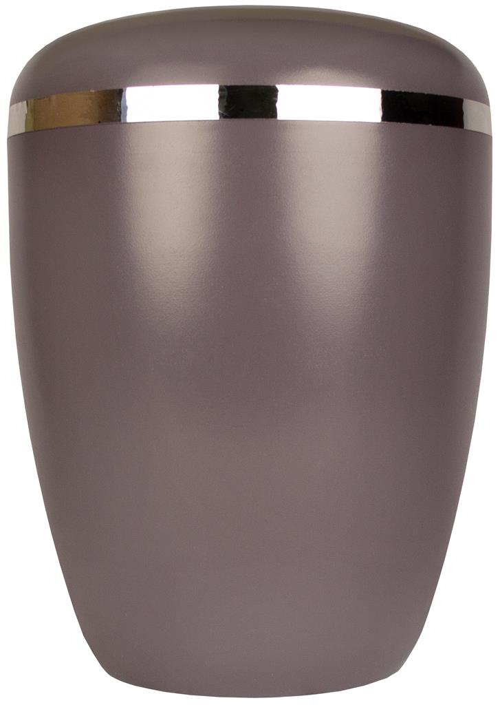 Biourne, pastell-braun lackiert, Silberband