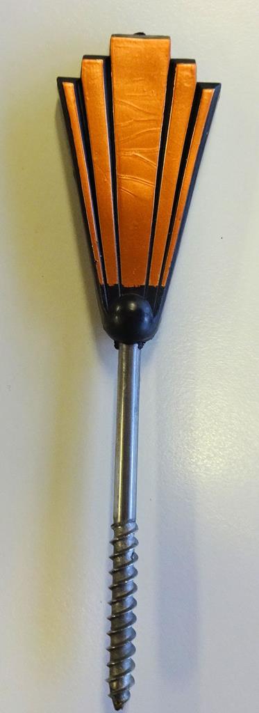 Kunststoff--Sargschraube bronziert-geprägt