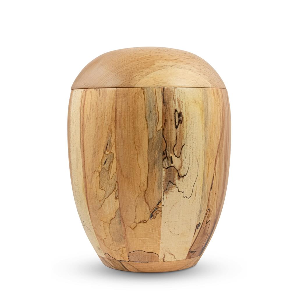 Holzurne, Eisbuche, natur lackiert