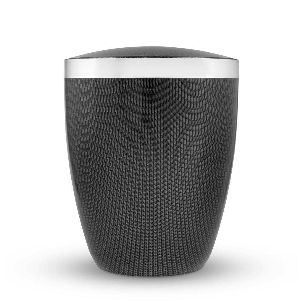 Biourne, nifty-Folienbeschichtung Carbon, Silberband breit