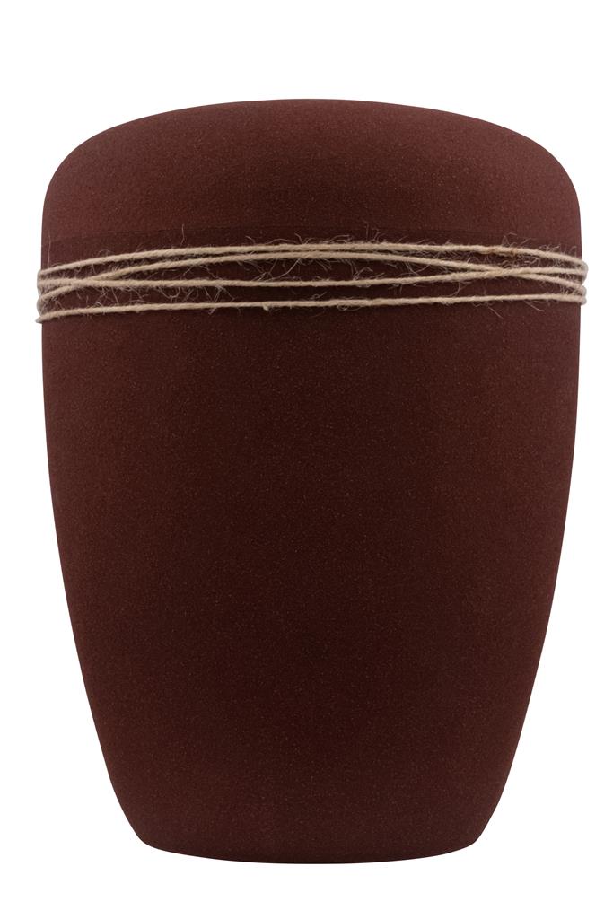 Biourne, brown-velvet lackiert, Naturkordel