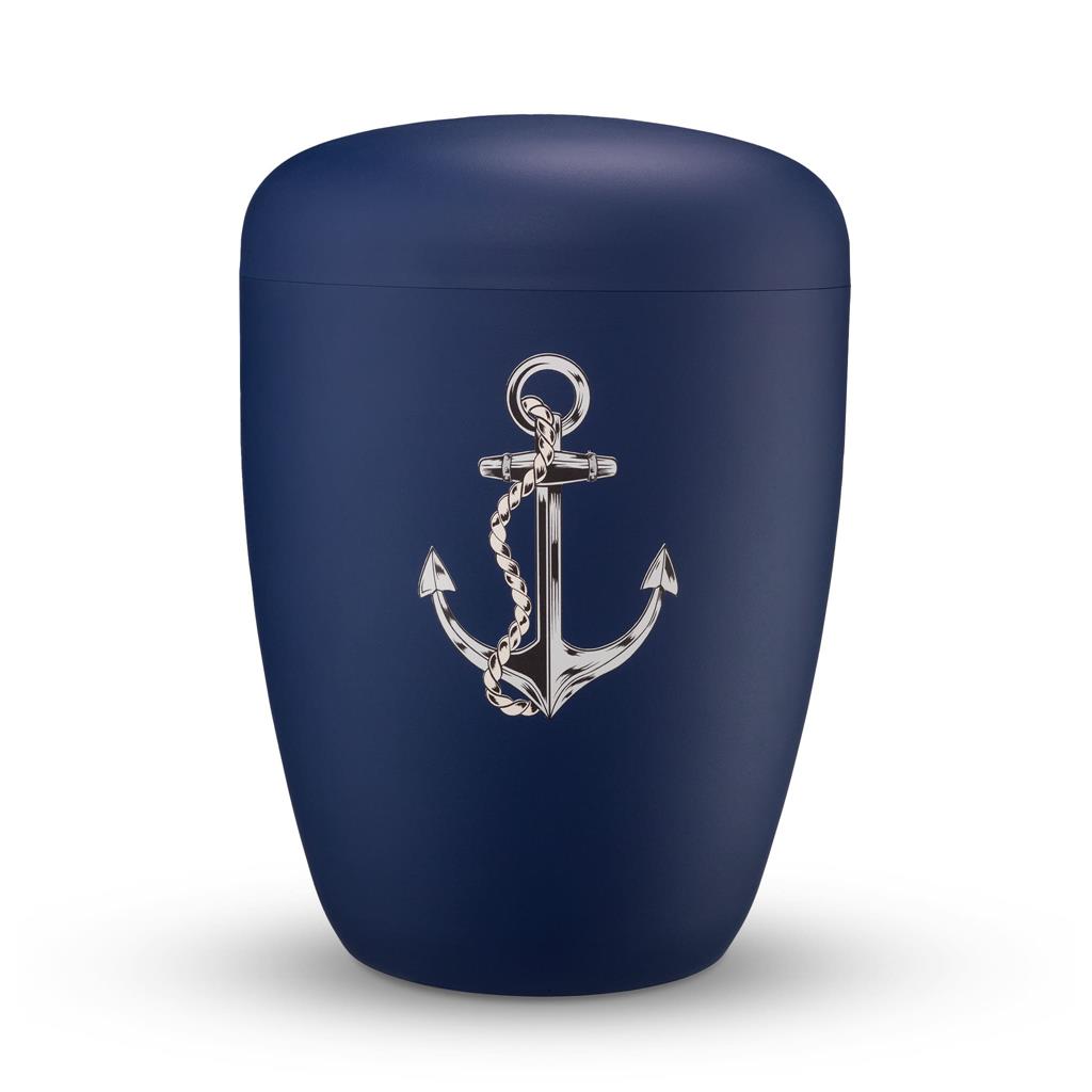 Biourne, glint-atlantic-blue lackiert, Folienemblem "Anker"