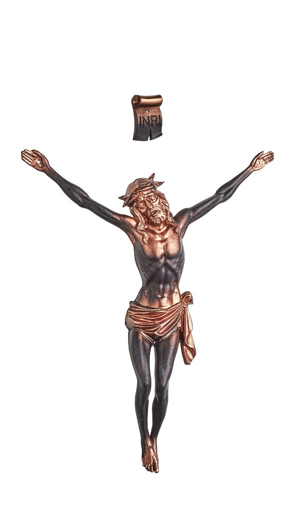 Kunststoff Christuskörper LxB = 245mm x 190mm, bronziert-lackiert,