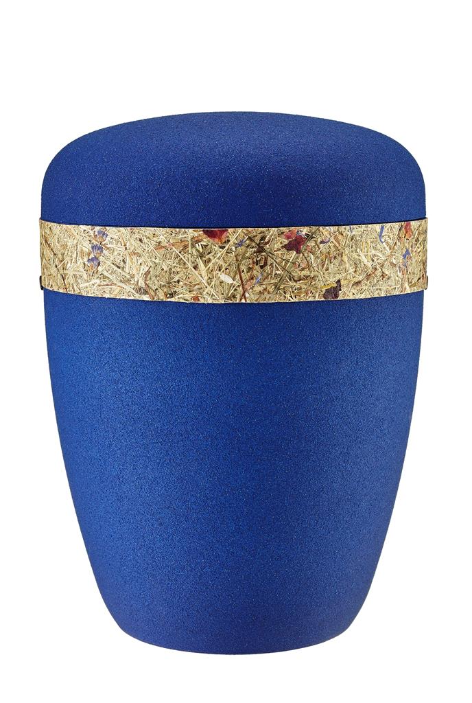 Biourne, blue-velvet lackiert,Bordüre "Almwiese"