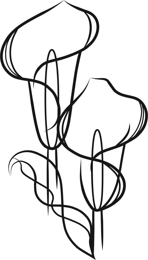 Foliebemblem 'Calla', gold